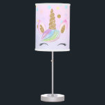 Gold Glitter Unicorn Personalized Nursery Rainbow Table Lamp<br><div class="desc">Gold Glitter Unicorn Personalized Nursery Rainbow</div>