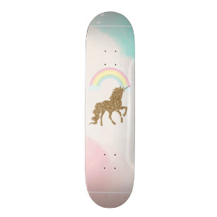 EFTOWEL Skateboards Rainbow Glitter Texture Glitter Background Stock Illustrations Classic Concave Skateboard Cool Stuff Teen Gifts Longboard Extreme Sports for Beginners and Professionals