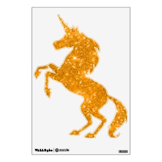 Gold Glitter Unicorn