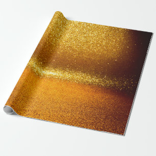 Gold  glitter vintage lights texture. christmas ab wrapping paper