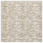 Gold Glitter Zebra Fabric