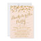Gold Glittering Confetti Bachelorette Party Invite