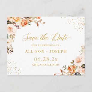 DIGITAL  Printable  JPG PDF   Save the date Post Card  Navy and Gold Confetti  #105ASD