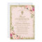Gold Glitters Blush Pink Floral First Communion