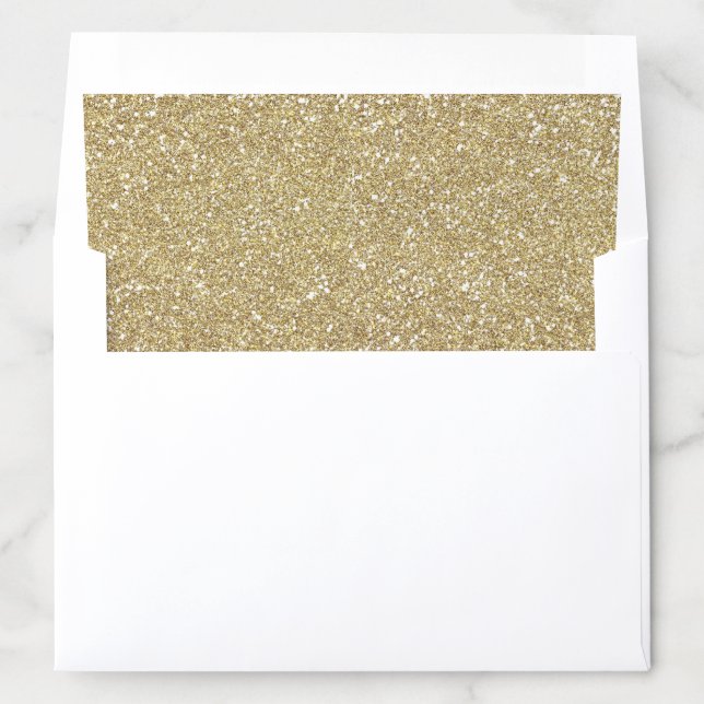Gold Glitters Sparkle Most Popular Envelope Liner (In Envelope)