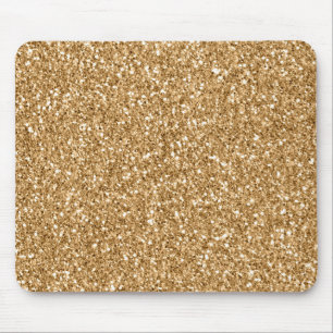 Gold Glitz Glitter Glam Sparkle Mouse Pad