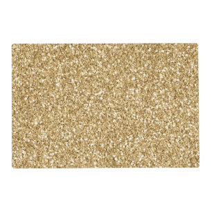 Gold Glitz Glitter Placemat