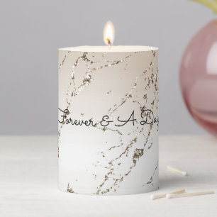 Gold Glitz Pillar Candle