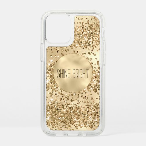 Gold Glitzy Glitter Sparkle Confetti Shine     Speck iPhone 12 Mini Case