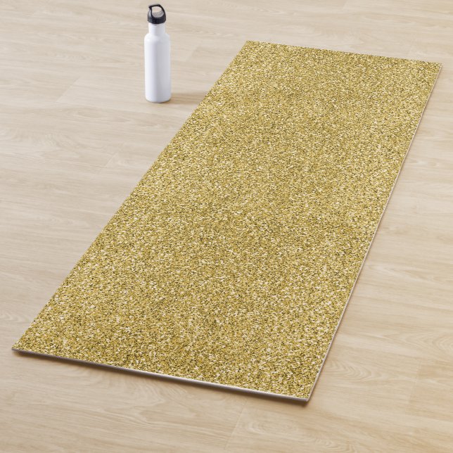 Gold Glitzy Glitter Yoga Mat (In Situ)