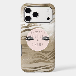 Gold Glitzy Silver Sparkle Eyes        iPhone 17 Pro Max Case