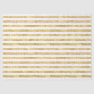 Gold Glitzy Stripes Tissue Paper