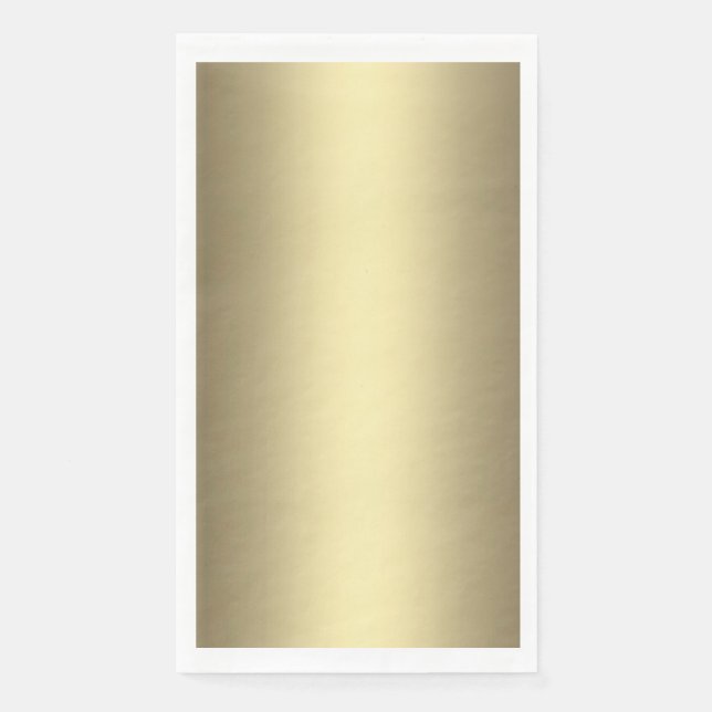 Gold Glow Paper Guest Towels (Front)