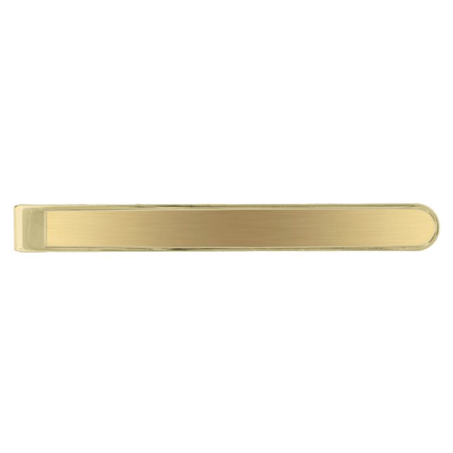 Gold Gold Finish Tie Bar (Front)