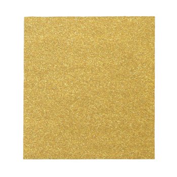 Gold Golden Glitter Sparkle Texture Notepad by biutiful at Zazzle