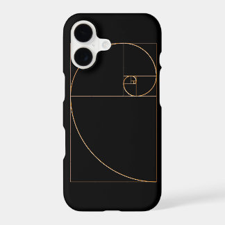 Gold Golden Spiral iPhone 17 Case