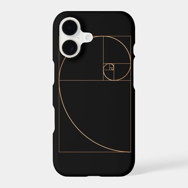 Gold Golden Spiral Case-Mate iPhone Case (Back)