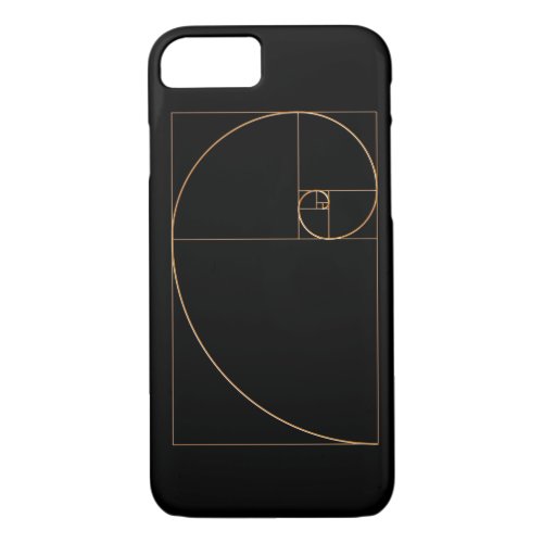 Gold Golden Spiral iPhone 87 Case