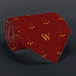 Gold Golf Clubs Monogrammed Initials Rosewood Red Neck Tie<br><div class="desc">Elevate his style on and off the golf course with our Novelty Golf Club Tie featuring a unique design of two golf clubs in mid-swing, accompanied by the sophistication of monogrammed initials. This distinctive tie is more than just an accessory; it's a statement piece for the golf enthusiast in your...</div>