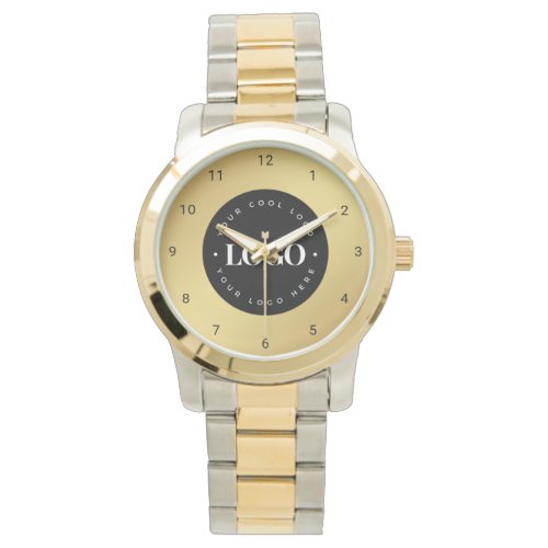 Gold Gradient Custom Logo Business Company Owner  Watch