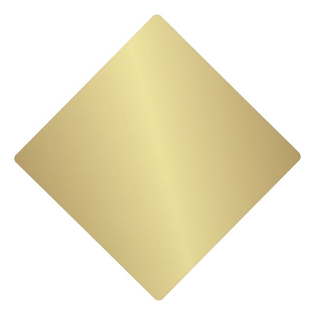 Gold Gradient ready for YOUR  Design  Graduation Cap Topper (Front)