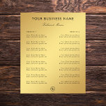 Gold Gradient Restaurant Cafe Take Out Menu & Logo Flyer<br><div class="desc">This simple,  elegant template would be great for your business/promotional needs. Easily add your own details by clicking on the "personalize" option.</div>