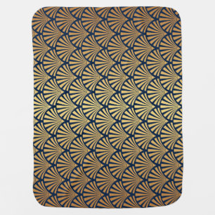 Gold Gradient: Seamless Art Deco Baby Blanket