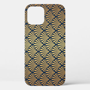 Gold Gradient: Seamless Art Deco iPhone 12 Case
