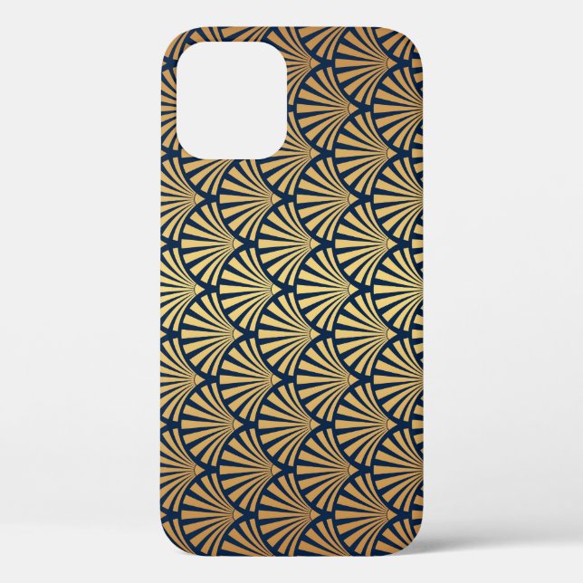 Gold Gradient: Seamless Art Deco Case-Mate iPhone Case (Back)