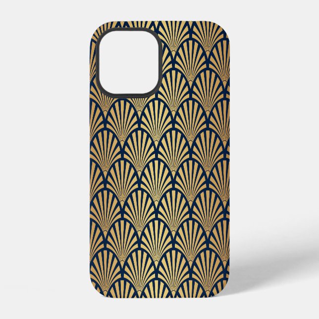 Gold Gradient: Seamless Art Deco Iphone Case (Back)