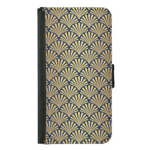 Gold Gradient: Seamless Art Deco Samsung Galaxy S5 Wallet Case