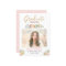 Gold Graduate Floral Photo Graduation Announcement