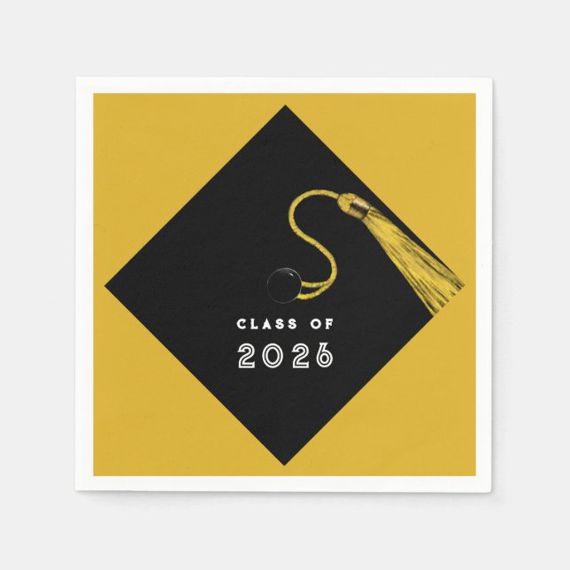 Gold Graduation 2026 Napkins (Front)