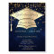 Gold Graduation Cap,Stars Blue Graduation