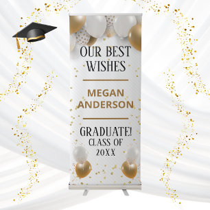 Gold Graduation Party Banner