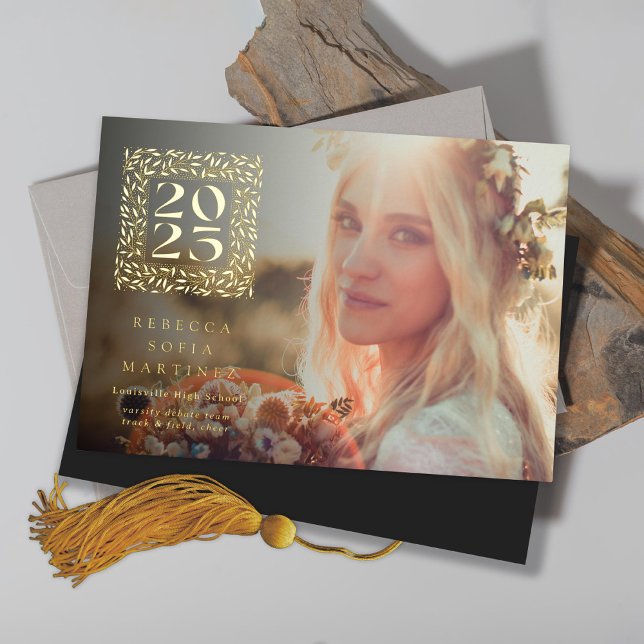 Gold Graduation Photo Announcement (Creator Uploaded)