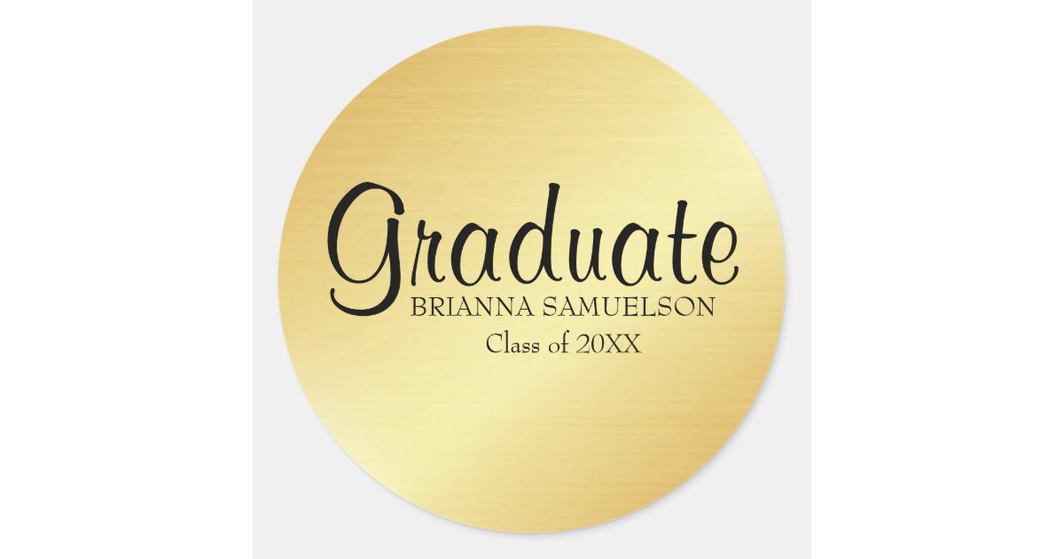 Luxury Gold Graduation Class Wax Seal Stickers