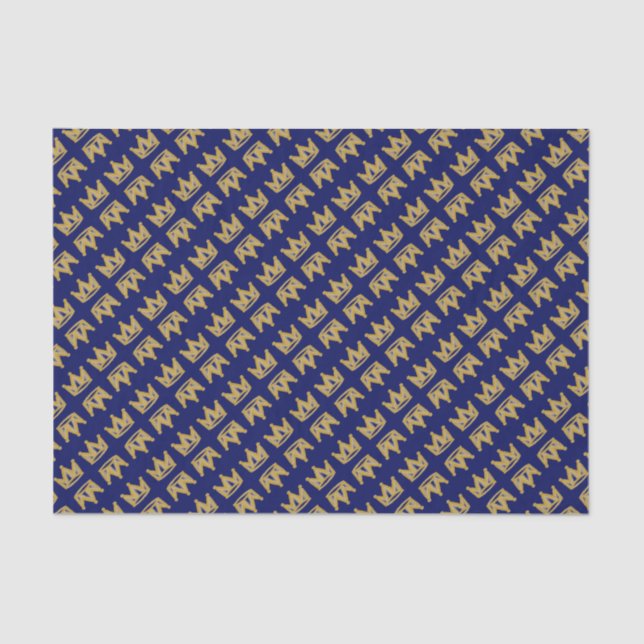 Gold graffiti crown  tissue paper (Front)