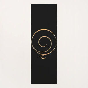 Gold Gratitude  Yoga Mat