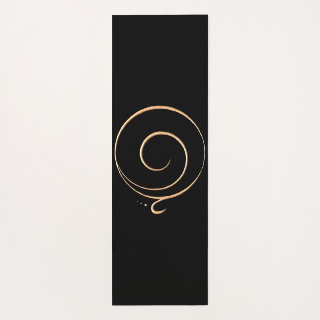 Gold Gratitude  Yoga Mat (Back)