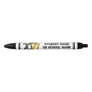 Gold Gray Class of 2027 Graduation  Pen