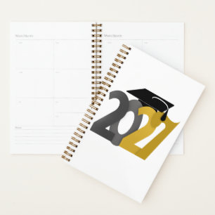 Gold Gray Class of 2027 Graduation Planner