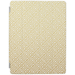 Gold Greek Key Pattern iPad Case