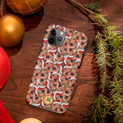 Gold Green Airedale Terrier Cute Dog Christmas iPhone 11 Pro Case