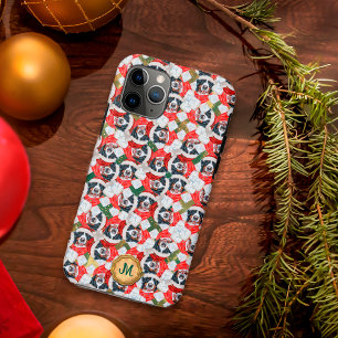Gold Green Bernese Mountain Cute Dog Christmas iPhone 11 Pro Case