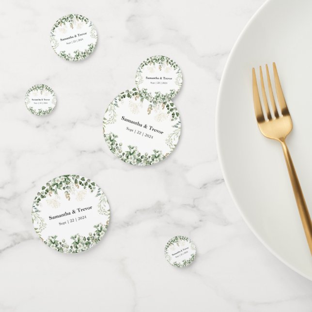 Gold & Green Foliage Verdant Vineyard  Confetti (Group)