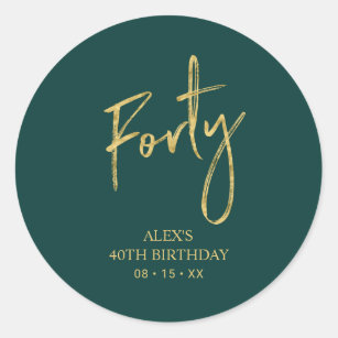 40 Happy Birthday Stickers, 2 Inch Big Round Glossy Labels, Great for  Birthday Party, Gift Box, Gift Bag, Party Favors Décor, Tags, Games and