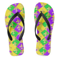 Gold Green Purple Mardi Gras Harlequin Pattern   