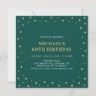 Gold & Green | Surprise 60th Birthday Party