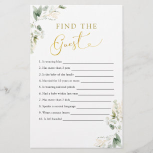 Gold Greenery Baby in Bloom Find The Guest